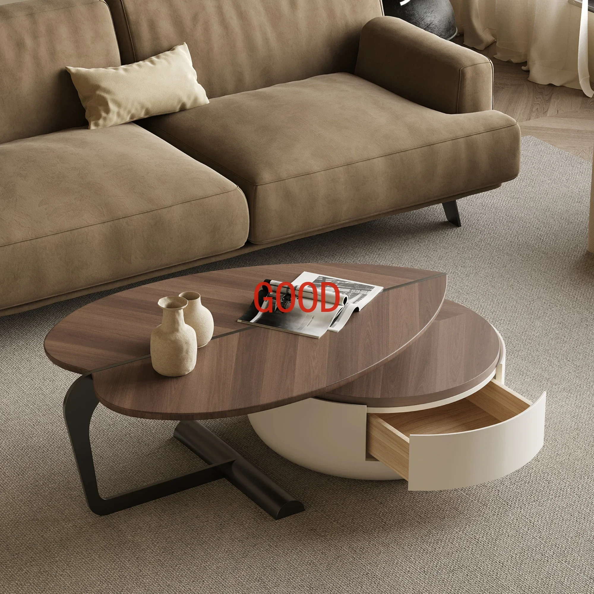 Living Room Home Designer Special-Shaped Coffee Table Advanced Artistic Modern