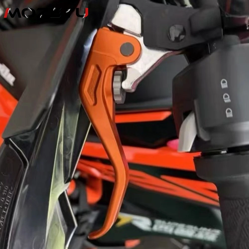 

For 790 ADV 890 Adventure 890 S R 2020-2025 Two Finger 10% Force Reduction Shorty Stunt Clutch Lever Easy Pull Clutch Arm