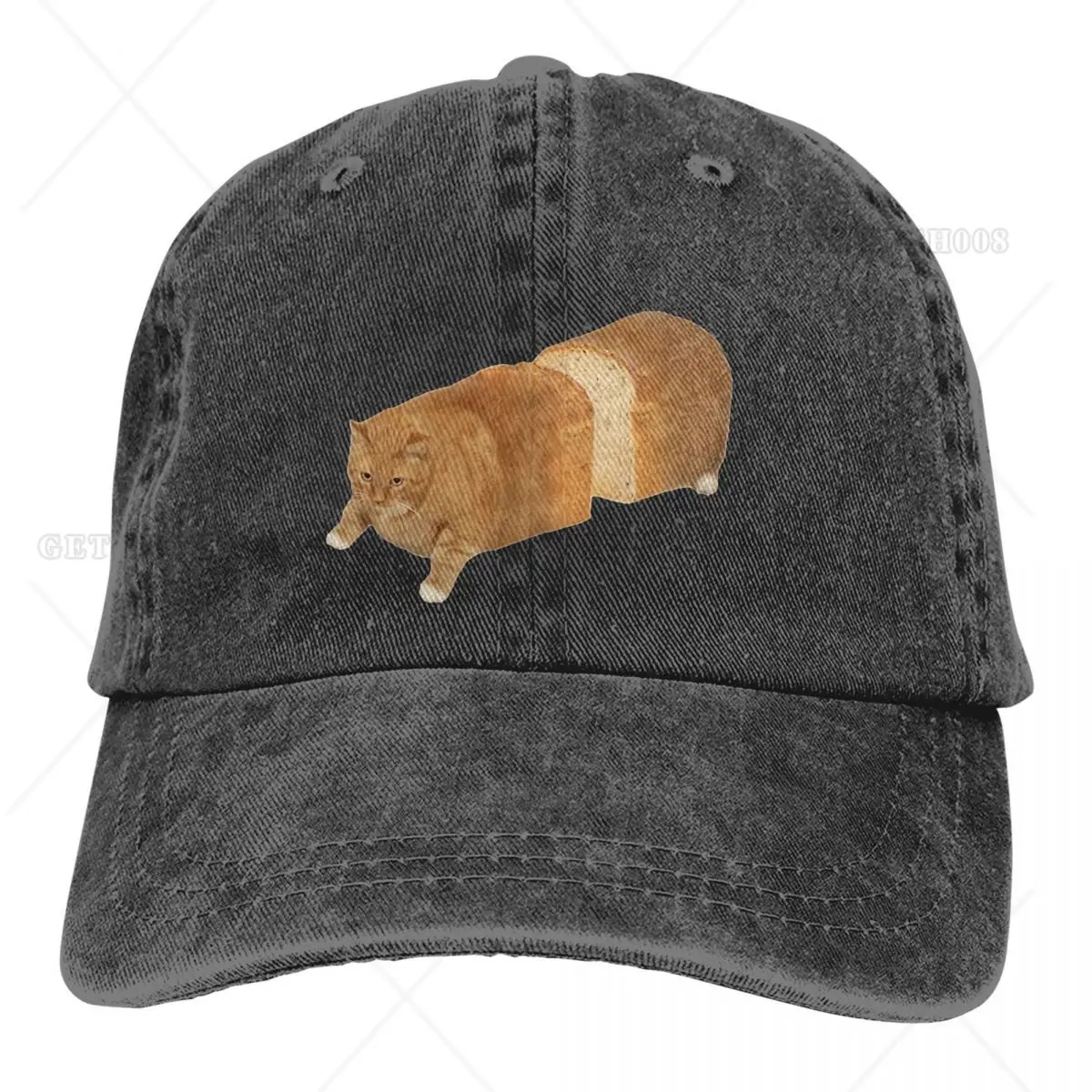 

Heavy Mental Cat Meme Multicolor Hat Peaked Men Women's Cowboy Cap Cat Loaf Baseball Caps Personalized Visor Protect Hats