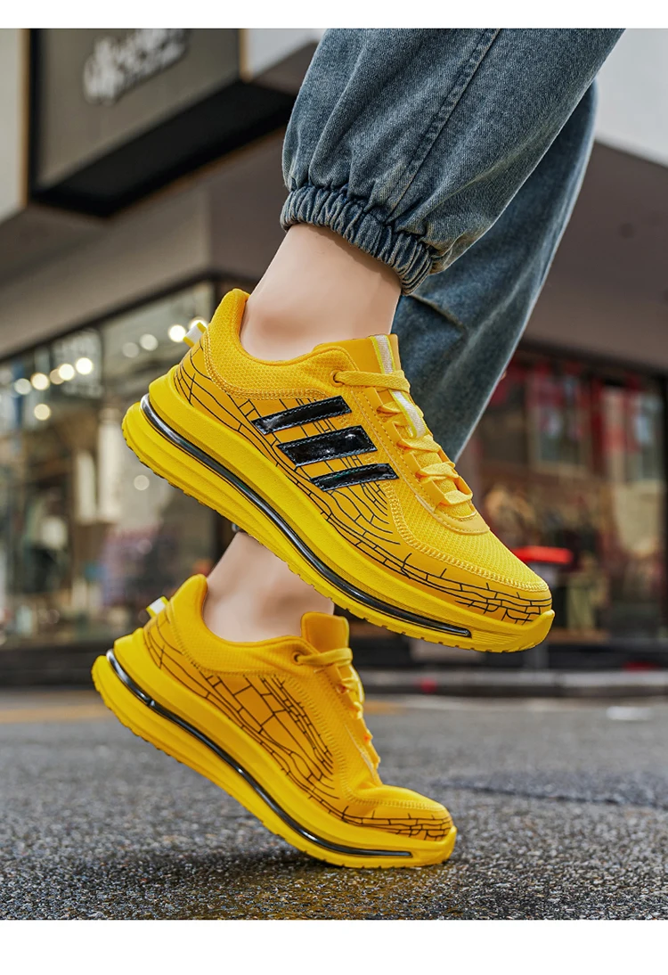 Modische Herren-Freizeitsneaker, atmungsaktives Obermaterial, leicht und strapazierfähig, ideal für Sport und den Alltag. – Detail 13