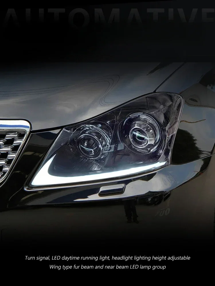 LED المصباح لتويوتا كراون 2010-2013 13th 13.5th Gen DRL الرسوم المتحركة سيارة الجبهة مصابيح الجمعية الديناميكية بدوره إشارة الملحقات #3