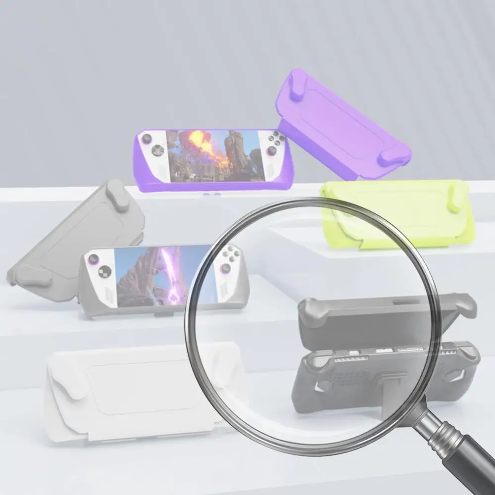 

Console Protector Case Shockproof TPU Shell Sleeve Protector Cover Anti-Scratch Back With Bracket for ASUS ROG Ally Game Console