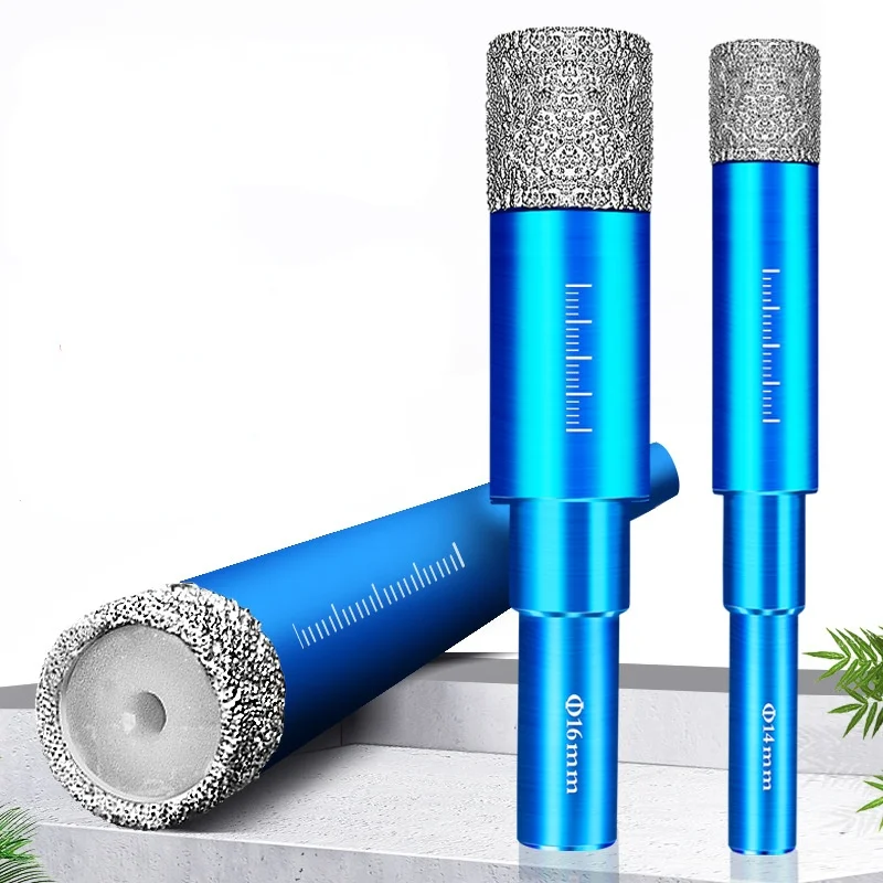 6MM 8MM 10MM 12MM 14MM 16MM Diamond Coated Drill Bit for Tile Marble Glass Ceramic Hole Saw Drill Diamond Core Bit Meal Drilling