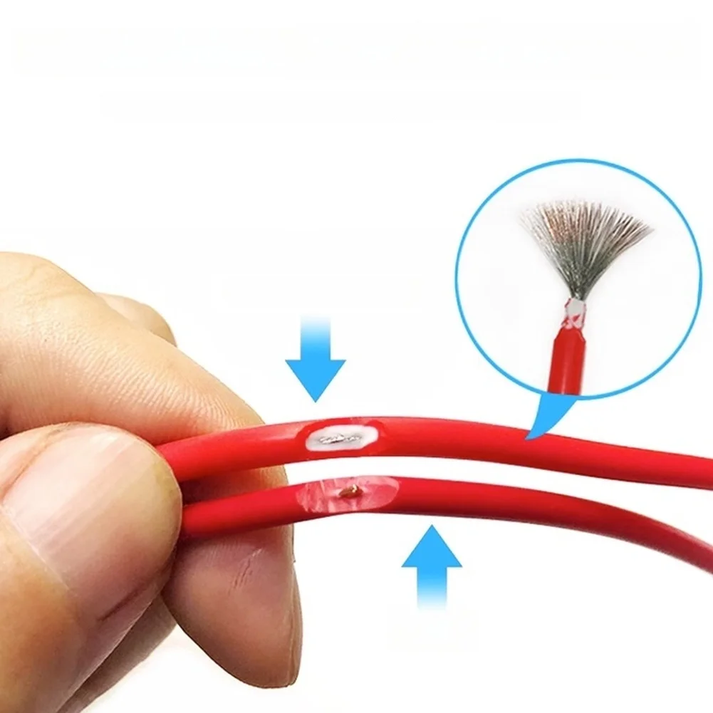 1.2m Multimeter Test with Fine Steel Needle Tip 98 Core Tinned Copper Wire Silicone Jacket for Reliable Measurements