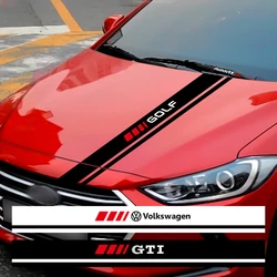 Car Hood Cover Stickers PVC Engine Bonnet Decal Accessories For Volkswagen VW GTI Golf Polo Scirocco Caddy Beetle Passat Tiguan