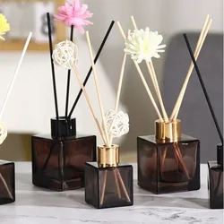 50ml 100ml Aroma Glass Bottle Rattan Fragrance Diffuser Empty Perfume Bottle Scent Volatilization Glass Container Home Decor