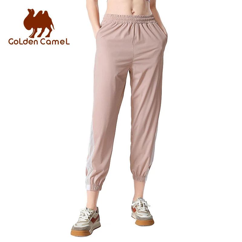 GOLDEN CAMEL Women's Running Pant Loose Beam Thin Sports Pants for Women 2023 Summer High Waist Yoga Breathable Fitness Trousers