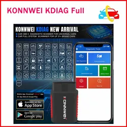 2024 KONNWEI KDIAG Full System Auto Scanner Reset SAS EPB Service ECU Programmer OBD OBD2 Car Diagnostic Tool pk Thinkdiag MINI