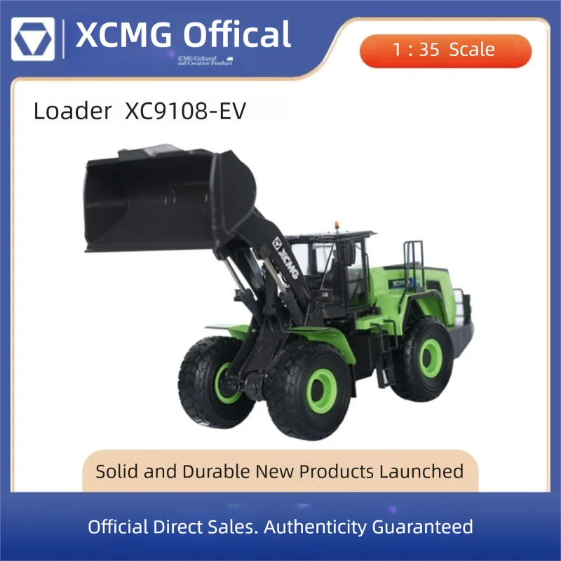 XCMG Official Authentic EV XC9108-EV Wheel Loader Model 1:35 Scale Diecast Alloy Model
