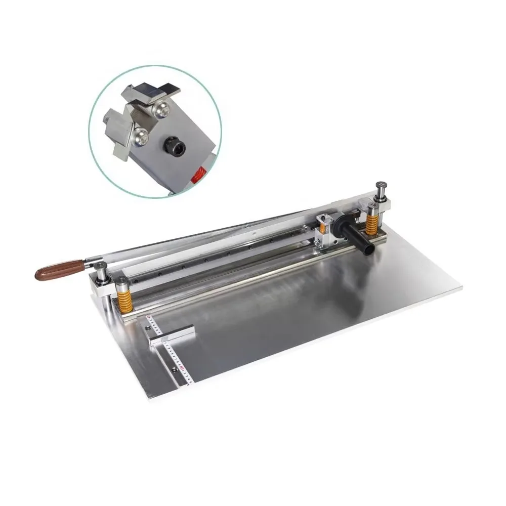 V-shaped manual slotting machine cardboard 25 wood provides blades manual turntable