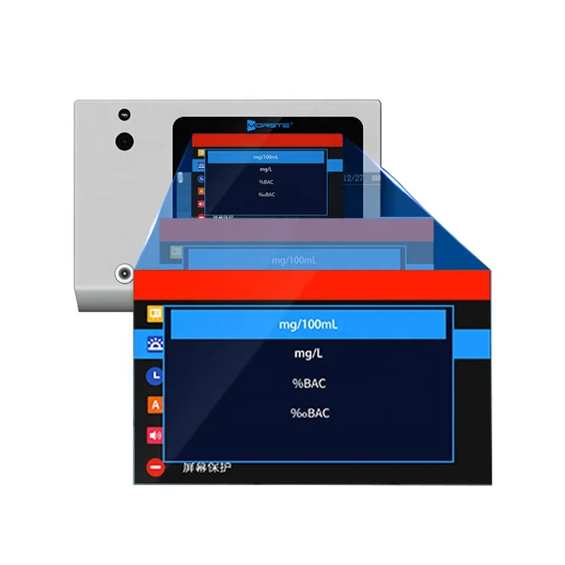 MT6100 Facial Recognition  Detector Pre Job Check-in With Wall Mounted  Tester Mining Integrated Machine
