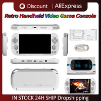 Pocket Console 5000mAh Retro Handheld Video Game Console 4.96 Inch Screen Linux RGB Double Joystick Gift for kid and Adult