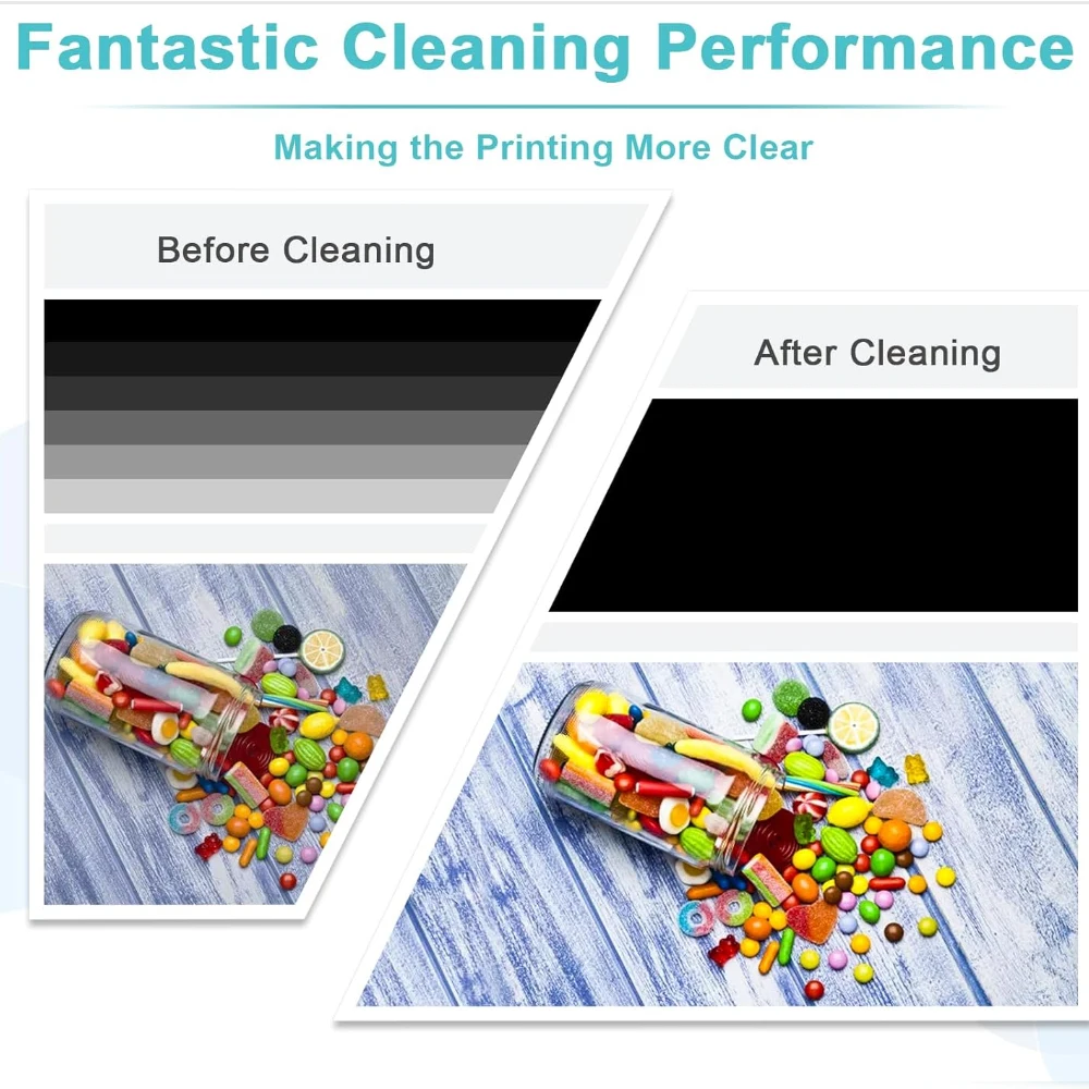 Inkjet Printer Cleaning Cleaner Kit Unclog Printhead Cleaning Tool For Epson Canon HP Brother Print Head Nozzle Clean Solution