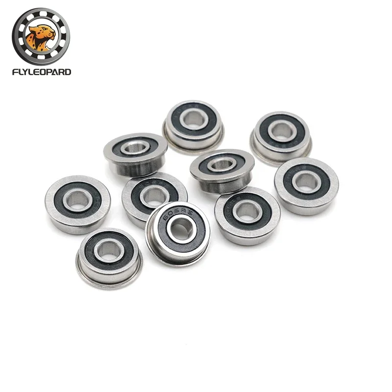 2Pcs F6003 F6003RS Bearing F6003-20-2RS 20x35x11 mm ABEC-1 Flange Ball Bearings F6003-RS Garden Cart Wheel Bearing