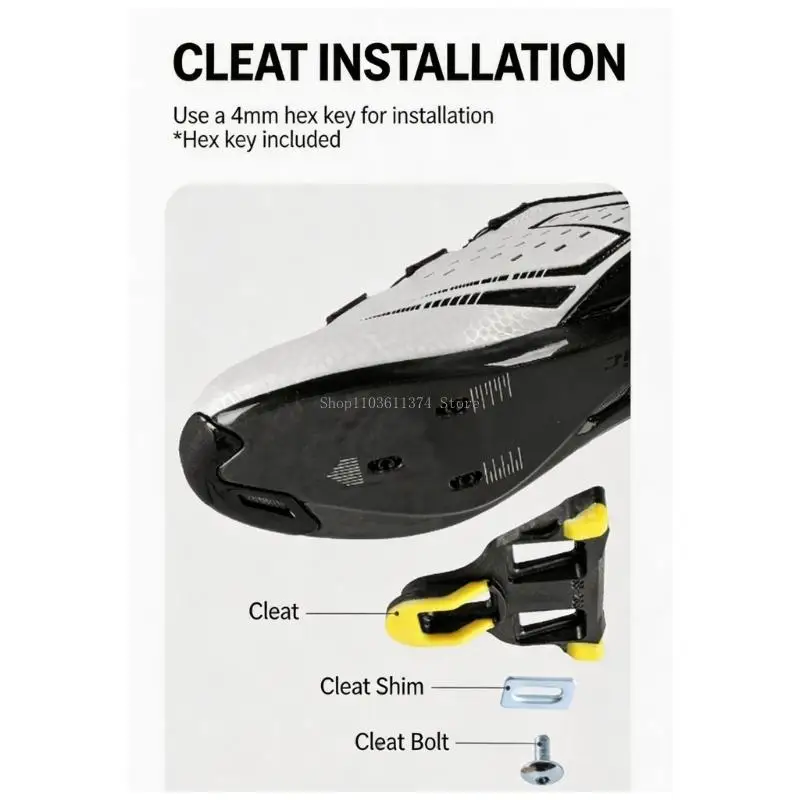  Clipless Cycling Unit with Cleats Included for Daily Training Use