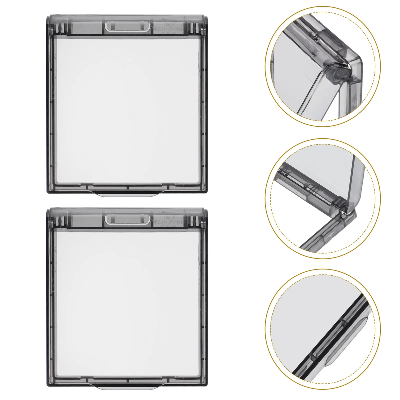 

3 Pcs Electrical Safety Cover Socket Waterproof Bathroom Switch Abs Guard Light Shield Corner Protectors