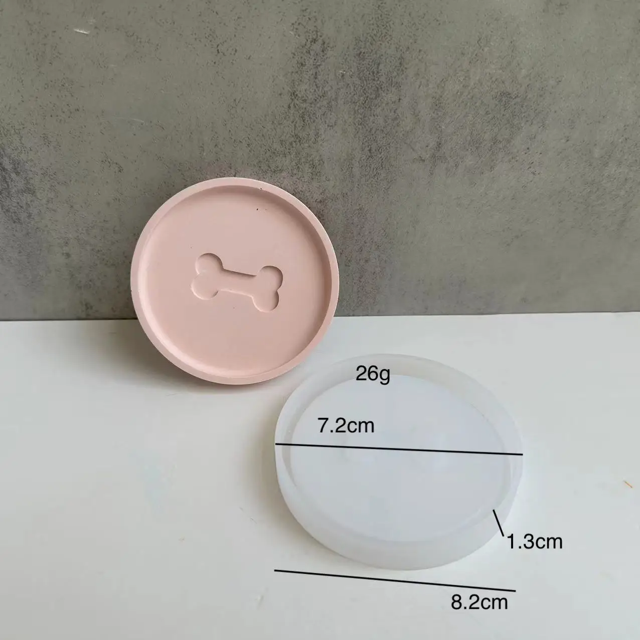 DIY kot kości Pet przechowywania Coaster formy silikonowe taca epoksydowa formy gipsowe forma betonowa DIY glina ceramiczna odlewania... — zdjęcie 5