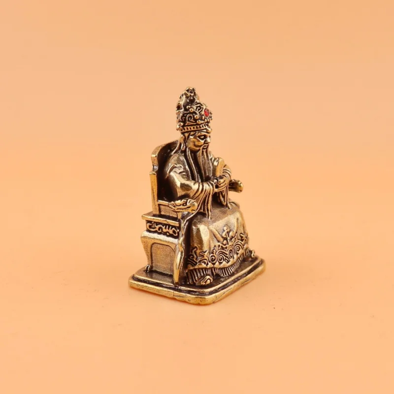 Brass Wuye of Buddha Ornament Wutai Mountain Worship Guangji Dragon King God of Wealth Statue Crafts