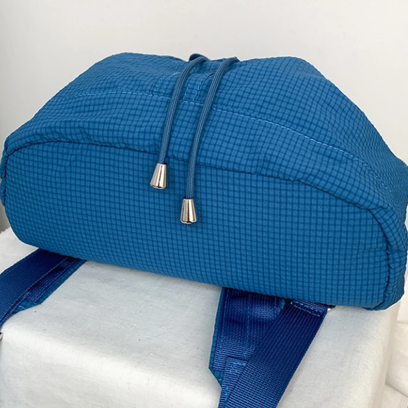 Повседневный женский рюкзак большой емкости, модный школьный рюкзак унисекс со складками, тканевая сумка, корейский дорожный рюкзак 2025