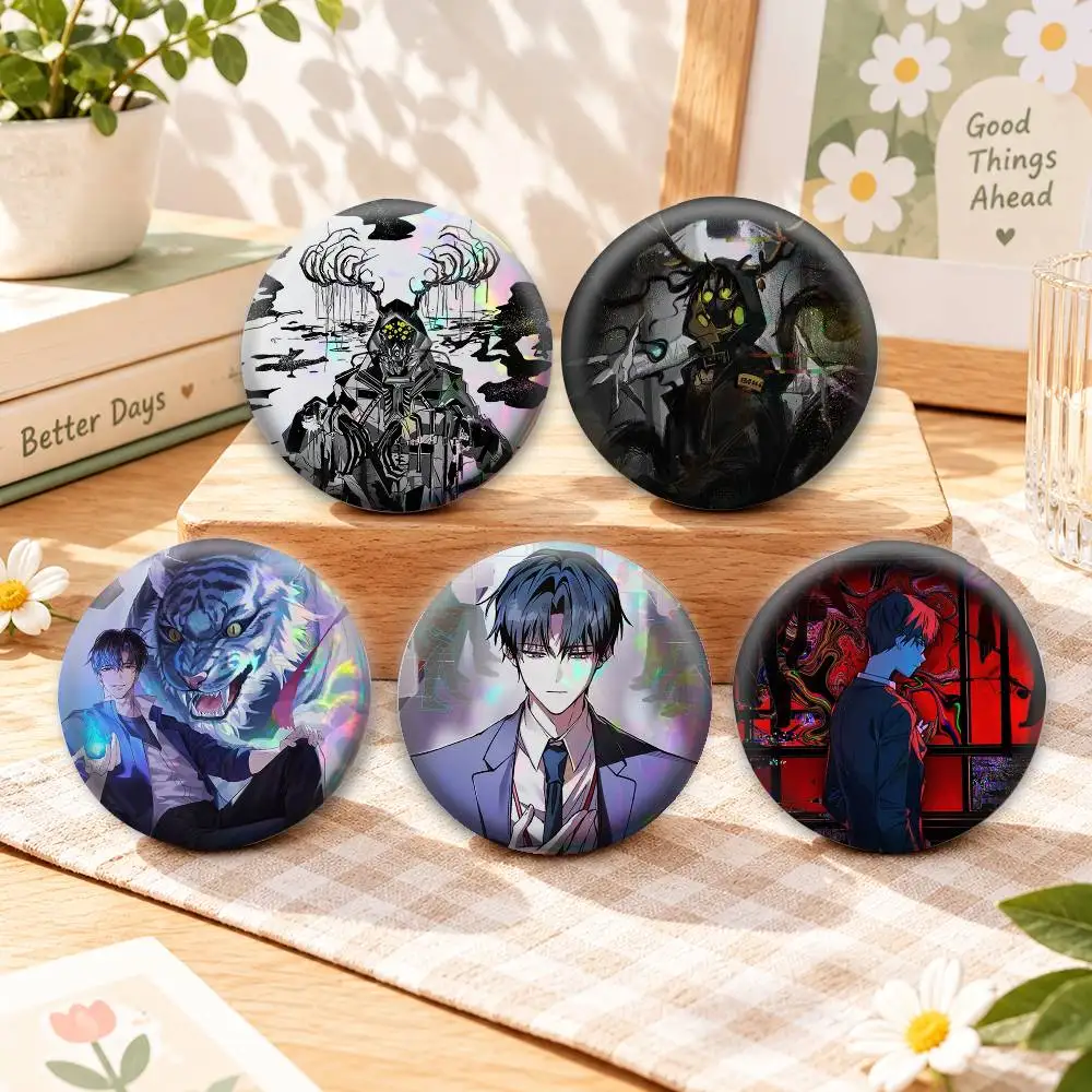 GSGW Horror Manhwa K-Kim Soleum Badges Creative Tinplate Button PinsBrooch Badge Clothes Backpack