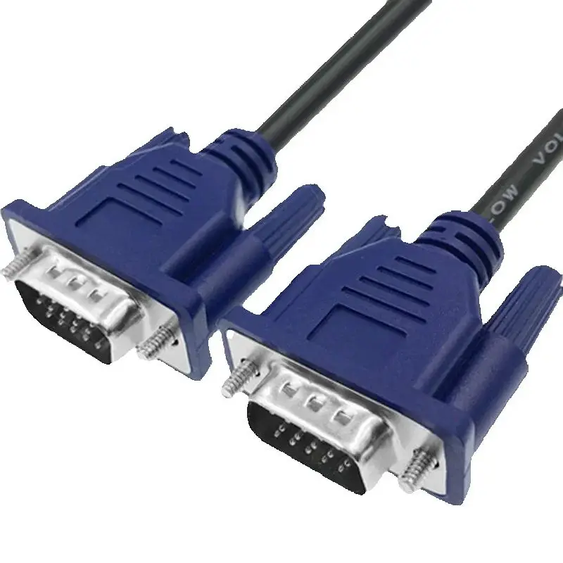 New 1.5M 3M 5M 10M 20M Male to Male 3+5 3+6 VGA Line Computer Projector Monitor Video Extension Power Cable with Magnetic Ring