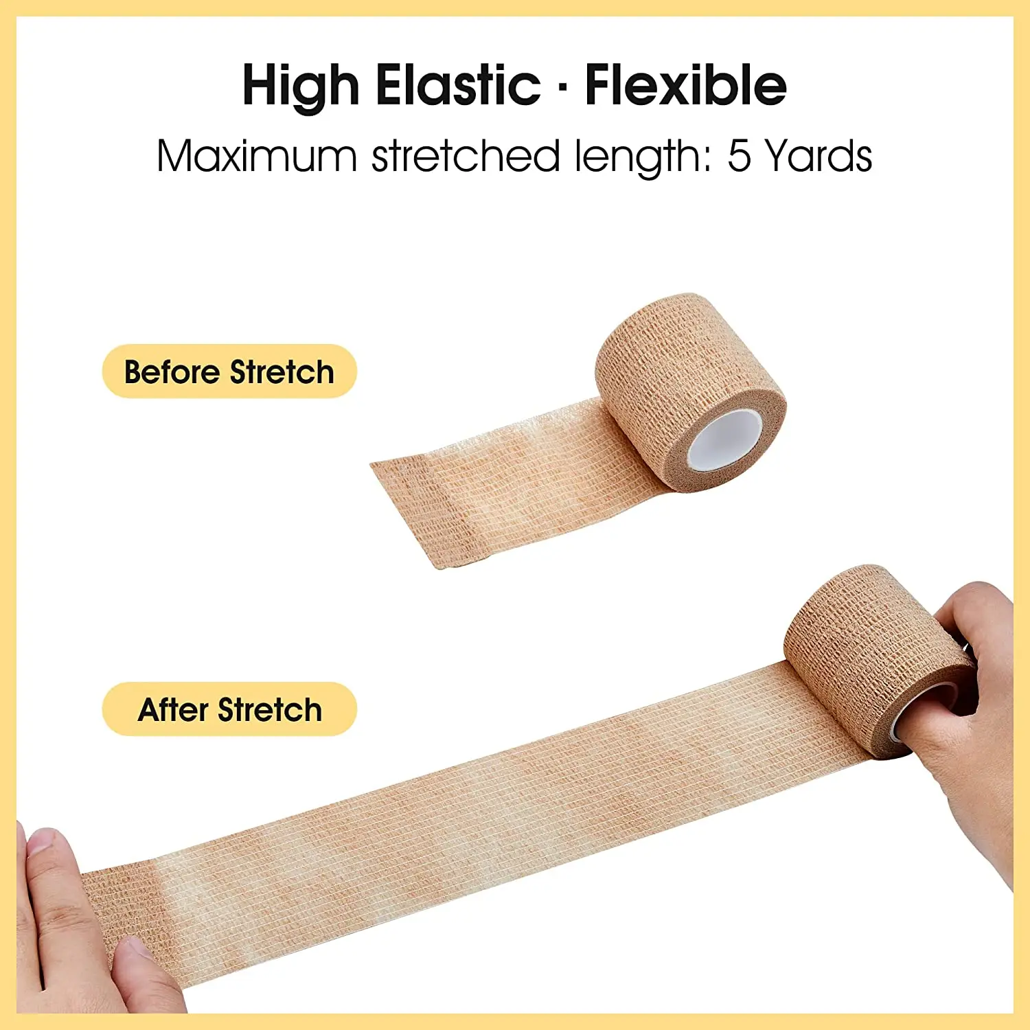 Sport Bandage Elastische Hansaplast Selbst Klebeband Schützen Handgelenk Palm Finger Arm Schulter Knie Knöchel Haustiere Bein Tattoo Sicherheit – Detail 3