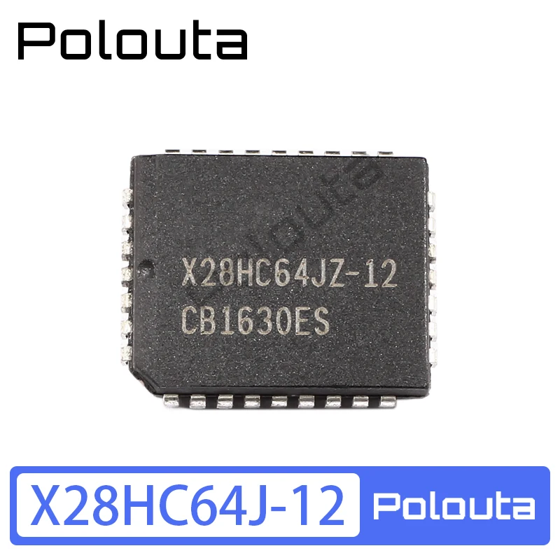 2 Pcs Polouta X28HC64J-12 X28HC64JI-12 PLCC32 64k EEPROM IC Chip DIY Akustische Komponenten Kits Arduino Nano Integrated Circuit