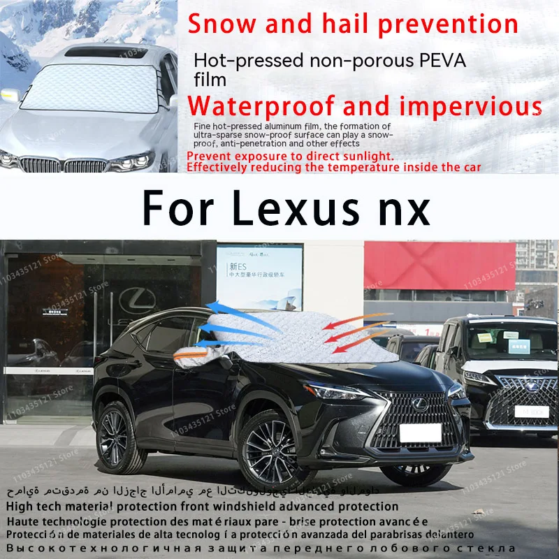 For Lexus nx the front windshield of a car is shielded from sunlight, snow, and hail  auto tools car accessories