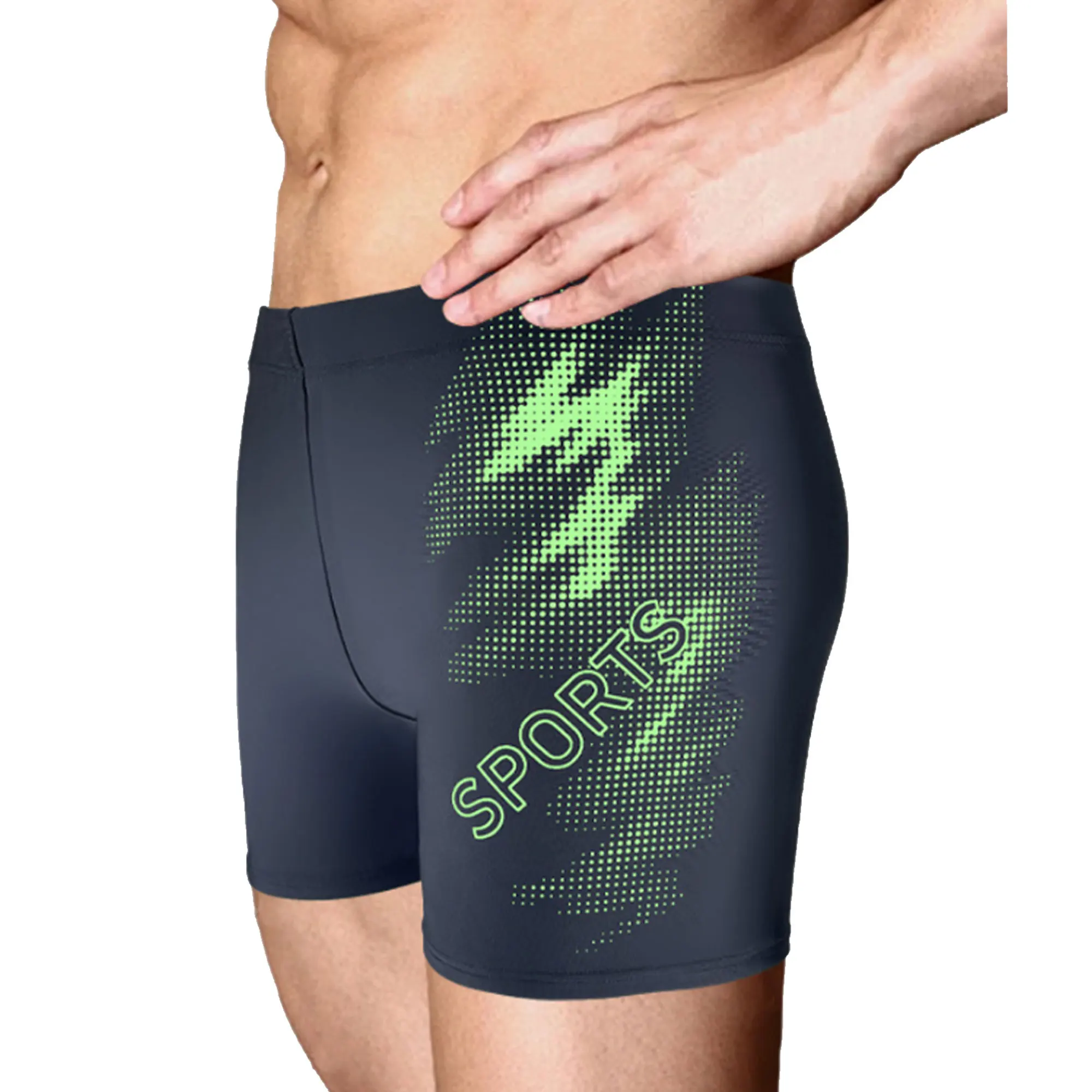 

Summer Quick-dry Swimming Trunks Shorts Men Swimsuit Beach Pants Print Bathing Suit Gym Swim Professional Surfing Tights Shorts