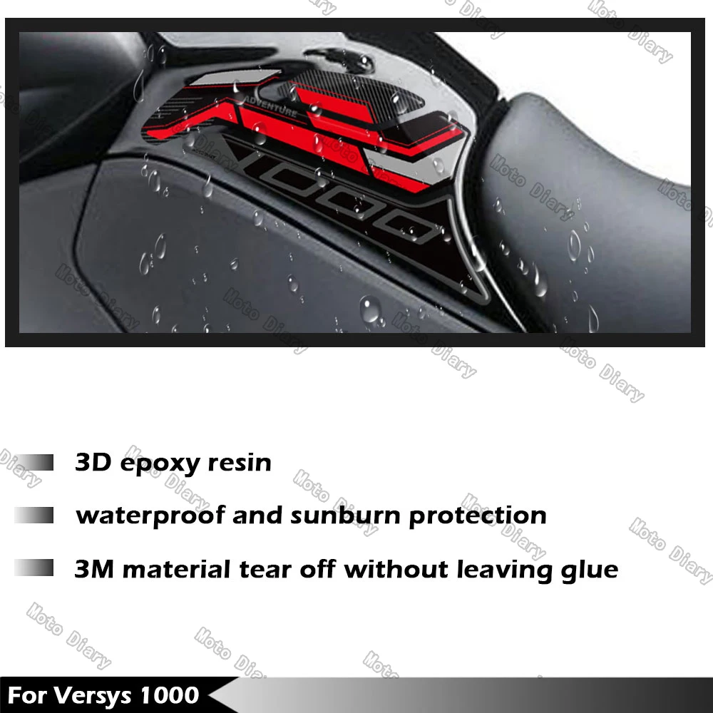 3D Fuel Tank Pad Sticker Oil Gas Cap Decal Cover Protector Waterproof For Kawasaki versys 1000 VERSYS1000 versys 1000 se