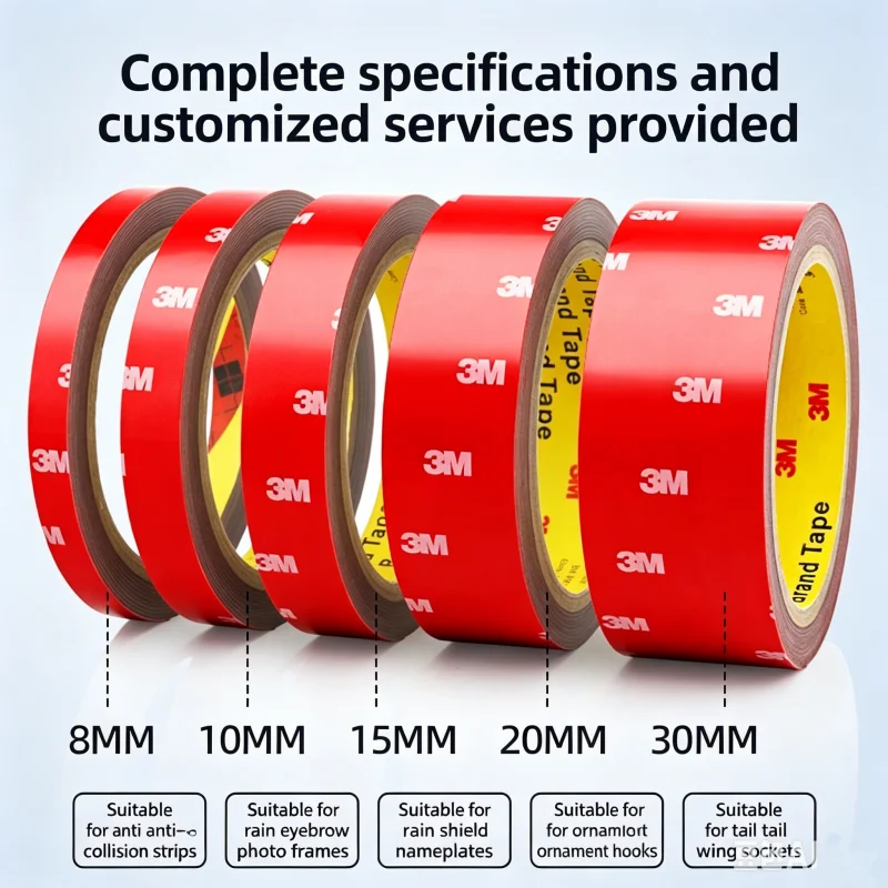 3M 4229P Doppelseitiges Klebeband VHB Starkes Spurloses Wasserdichtes Dickes Automobil-Dekorations- und Befestigungs-Schaumklebeband für Hohe Temperaturen – Detail 15
