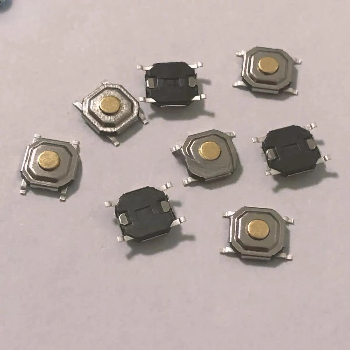 100/1000PCS 4*4*1.5MM Touch switch button/Micro LCD Patch 4 pin waterproof copper head 5.2*5.2*1.5mm copper key