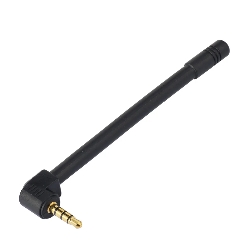 Superbat Mini Rubber FM Radio Antenna with 3.5mm Audio Male Connector for Bose Indoor Radio Home AV Stereo Receiver Mobile Phone