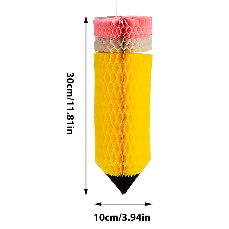 Klassen zimmer Decken dekorationen 6 stücke Waben Bälle Bleistift Klassen zimmer Dekorationen vielseitige schöne Buntstift Klassen zimmer Dekor für