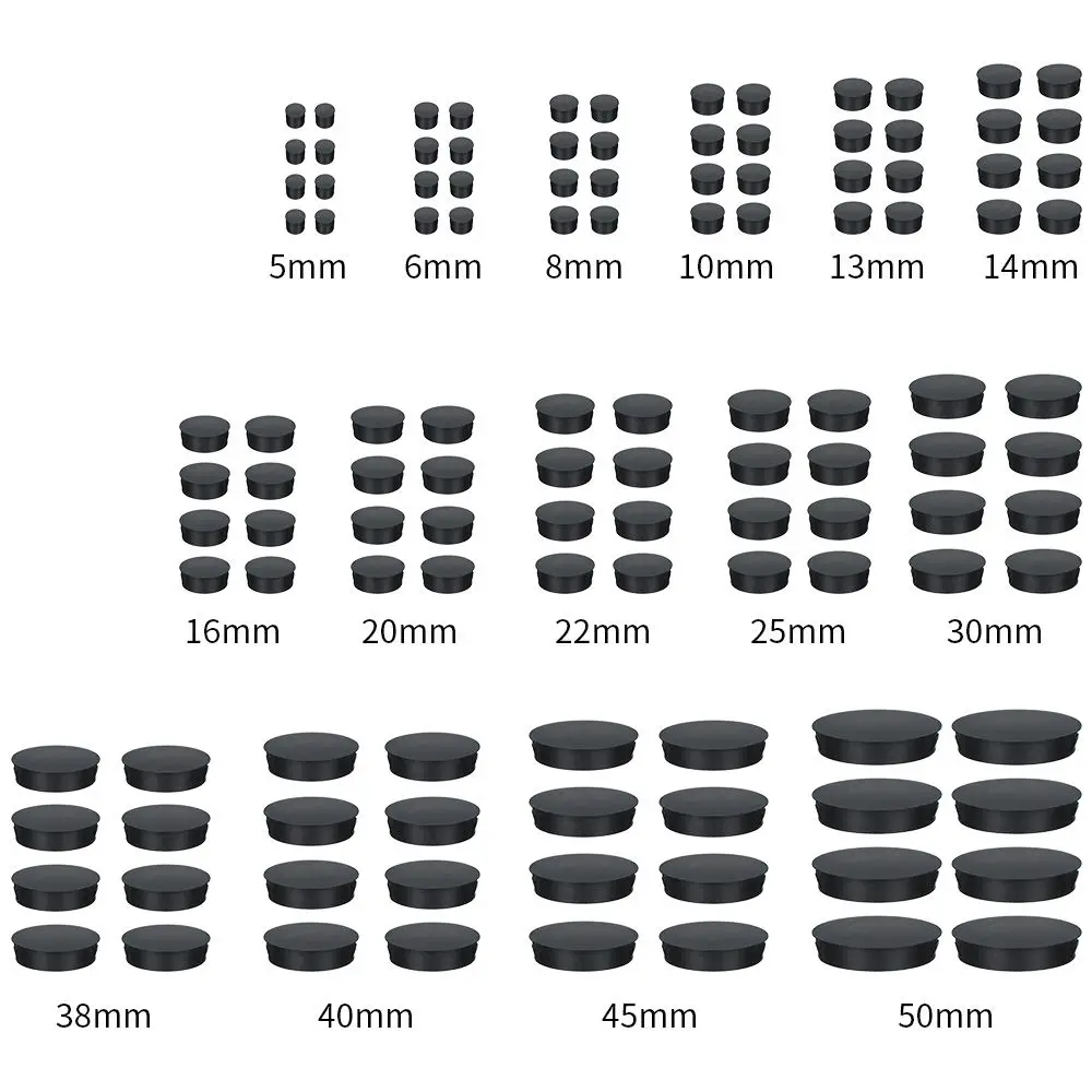 8pcs/pack Round Floor Protection Caps Protector Hole Plug Pipe Plug Cover Blanking End Caps Furniture Feet