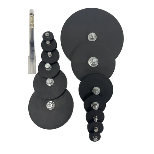 Imagen 2 del producto 2 uds 22/31/36/43/66/88/135mm perno Base magnética soporte de montaje abrazadera LED soporte de barra de luz de trabajo SUV todoterreno M4/M6/M8 macho/hembra