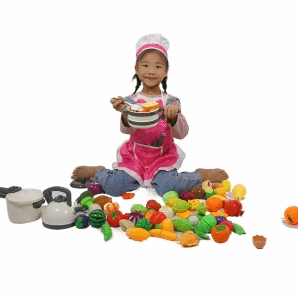 Supplies Chef Hat Baking Apron Set Baking Apron Polyester Kitchen Play Set Funny Children Chef Suit Role Play
