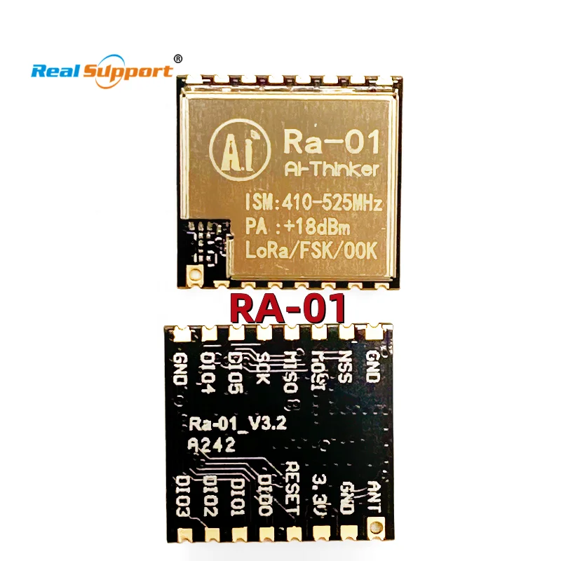 RA-01 RA-02 RA-01S RA-01SC Ai Thinker SX1278 LLCC68 LoRa Radio Frequency Data Transmission Module SPI Interface 433MHz