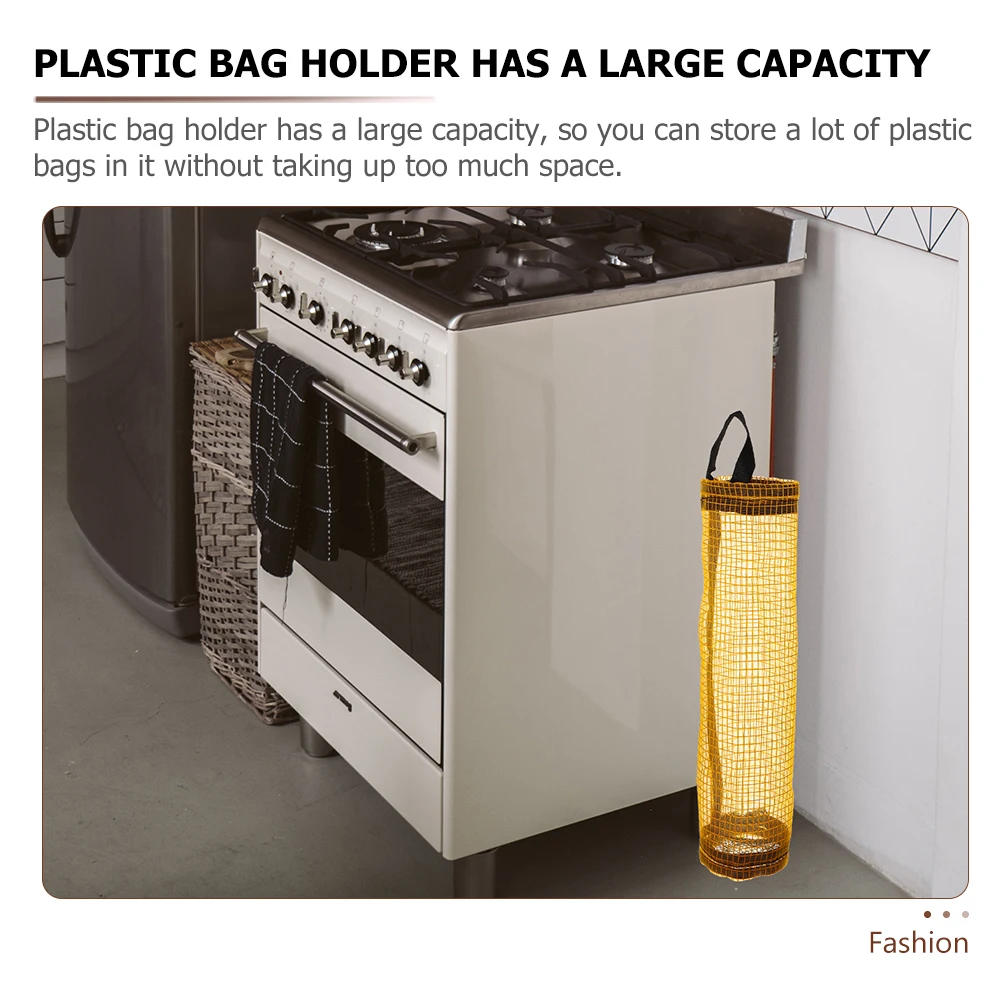 

6 Pcs Organize Hanging Storage Bag Dispenser for Grocery Bags Polyester Mesh Fabric Organizer