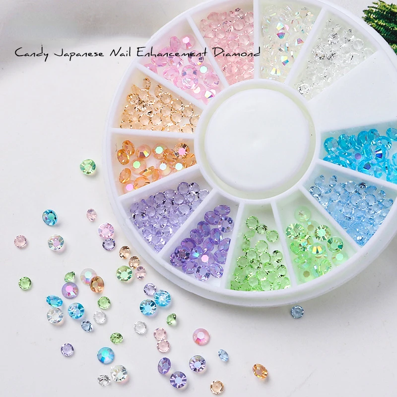 Japanese Nail Parts 3mm Round Flat Bottom Rhinestones Oval For Nails Art Decoration DIY Clothing 3D Jewelry Making Deco Parts 네일