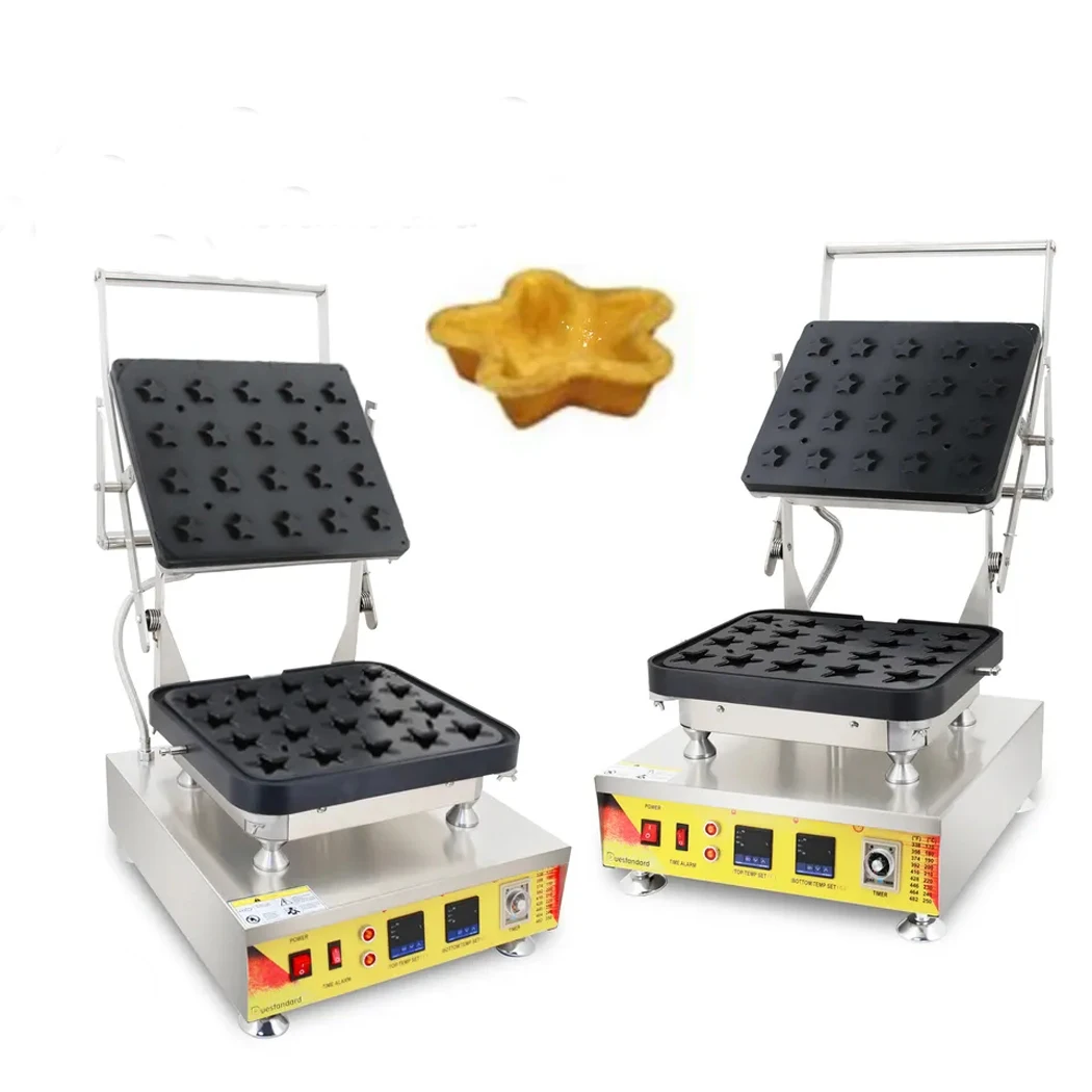 Model 825 Stars shape 30 pcs Commercial Egg Tart Forming Machine, Tart Baking Machine, Egg Tartlets Pie Machine