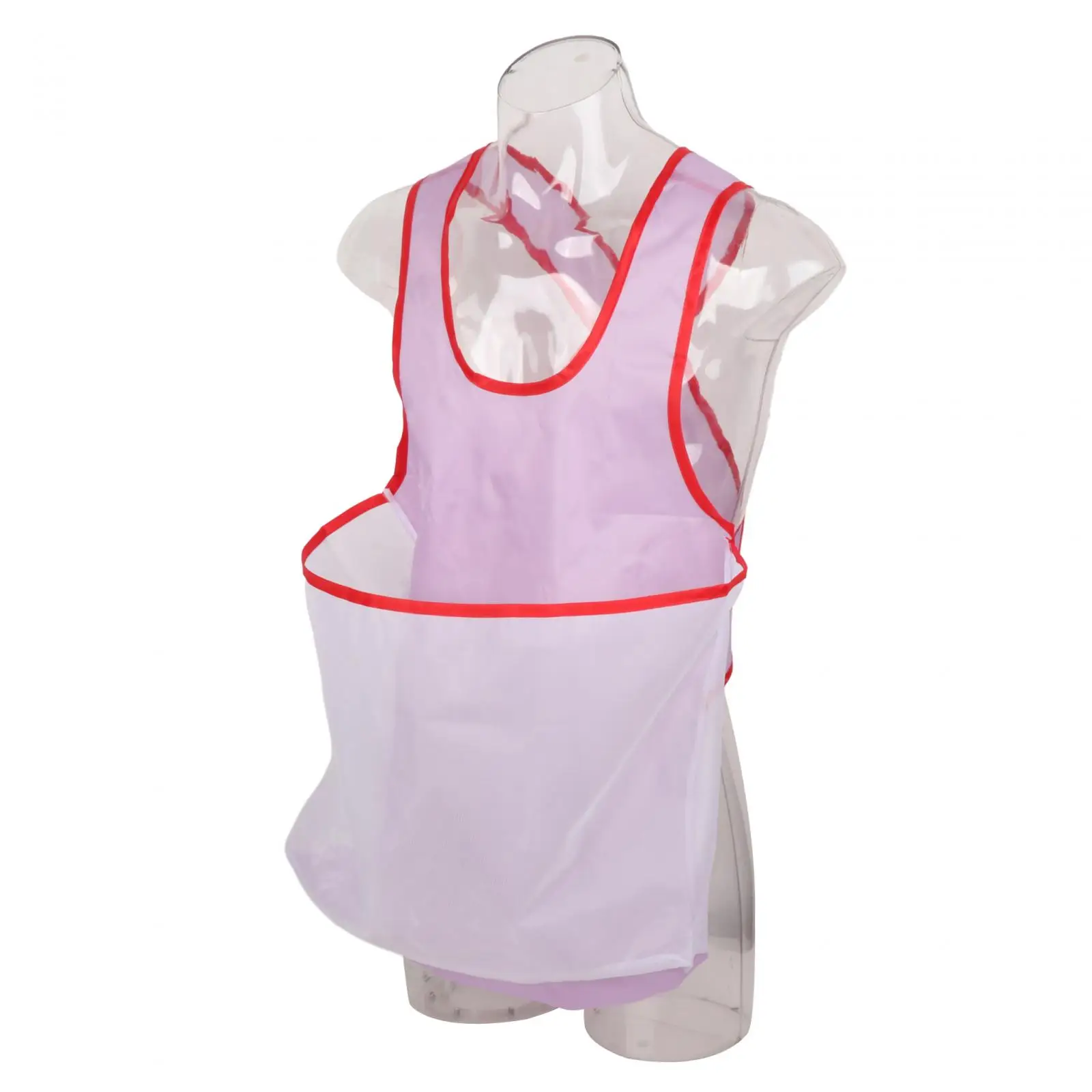 Laundry Apron with Pockets Adjustable Waterproof Clothesline Apron Bib Apron