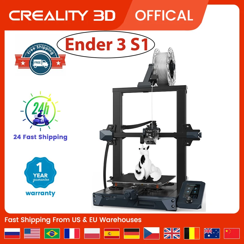 

CREALITY Ender-3 S1/Ender-3 S1 PRO/Ender-3 S1 PLUS 3D Printer Dual-Gear Extruder Dual CR Touch Automatic Bed Leveling