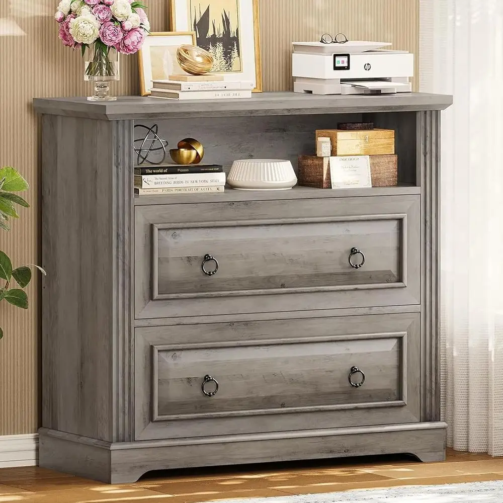 

2 Der ile Cabinet, armhouse iling Cabinet or Home Oice its Letter, Legal, A4 Size, Wood Lateral ile Cabinet with Printer Stand,