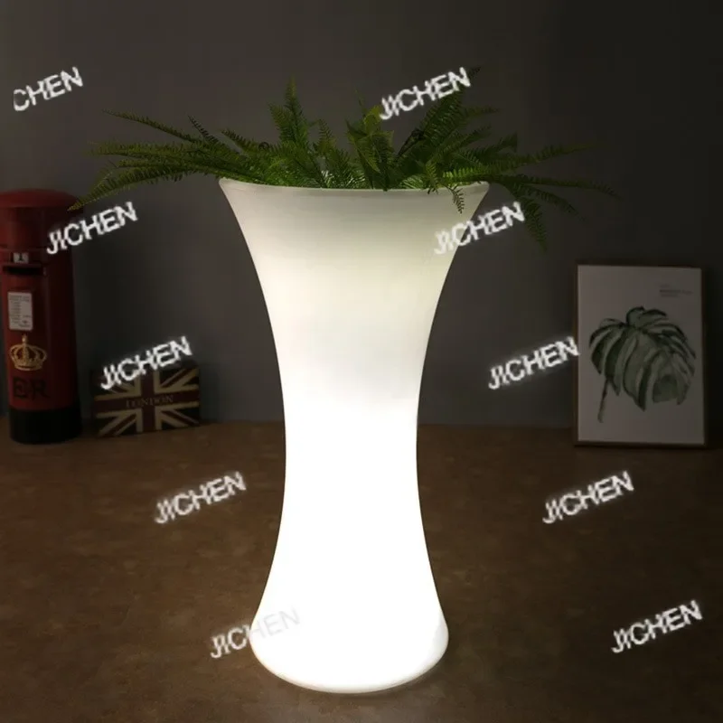 

HZ Tall Flower Pot Flower Bed Landscaping Led Landscape Light Solar Decorative Light Floor Ambient Light