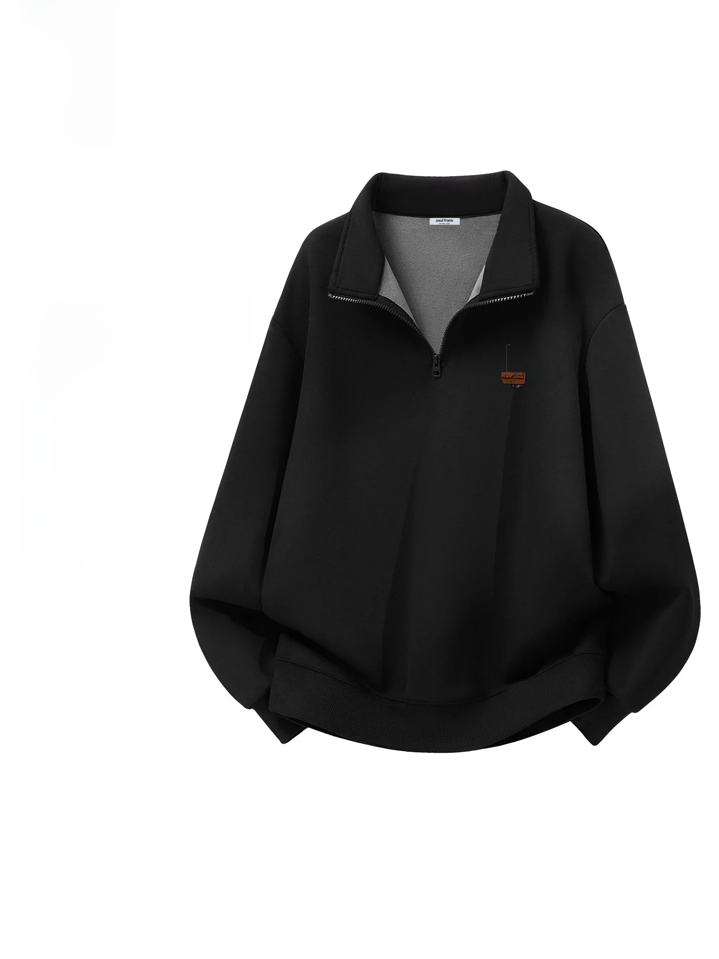 

Thiened Fce Hoodie ex Winter Coat Casual Sle Zipper Design Warmth Loing Youth Faion Polyester Cotto...