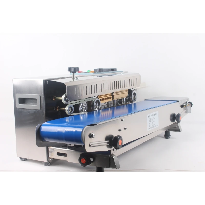 2023 SF-900 حقيبة الفرقة آلة السدادة المستمر الأفقي آلة الختم الحراري آلة سدادة الأكياس المستمرة #4