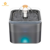 Puppystar Automatic Cat Water Fountain Filter 2L LED USB Drinker for Cat Water Dispenser Pet Drinking Fountain for Cats Feeder