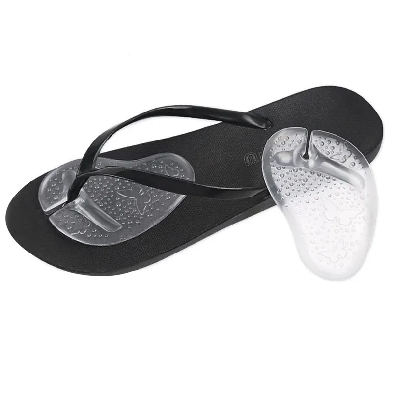 Tcare 1 Paar weiche Silikon-Flip-Flop-Gel-Kissen, Zehenschutz für Tanga, Sandale, Einsätze, Schutz, Einlegesohlen, Schuhe, Griffpolster, Neu