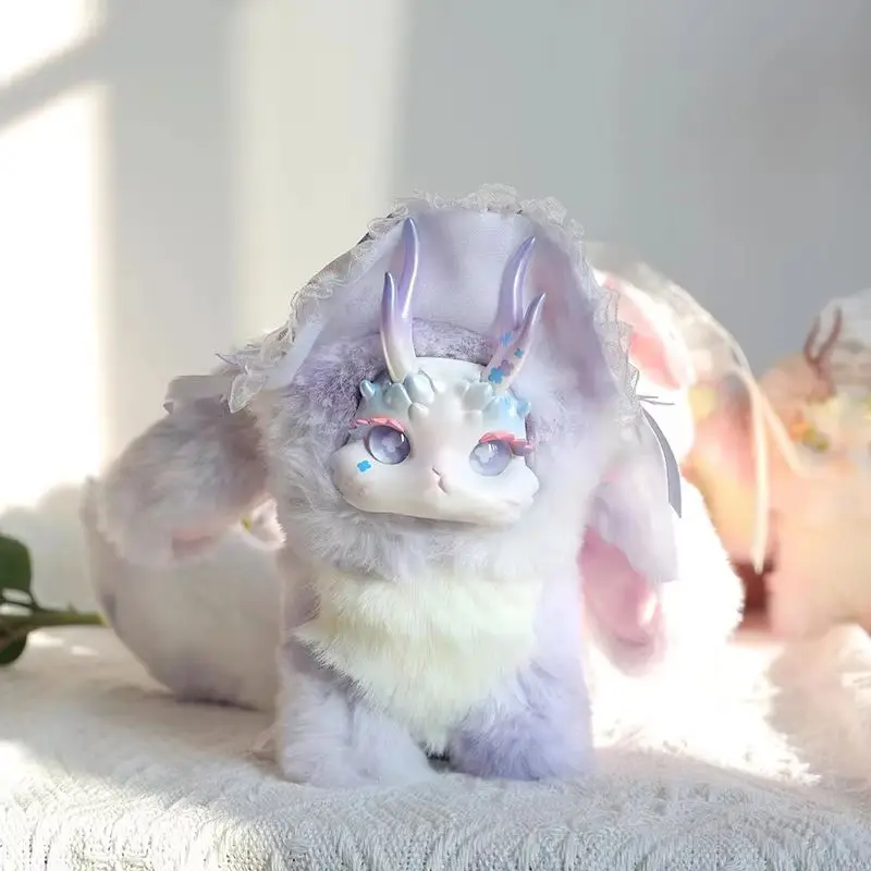 

Tutulong Fantasy Forest Tea Party Series Blind Box Vinyl Face Plush Toys Doll Rabbit Dragon Mystery Box Fluffy Ornament Kid Gift